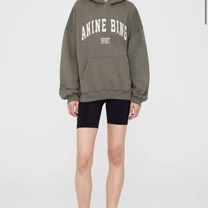 Like new ANINE BING Harvey Sweatshirt, color dusty olive, women's size small